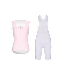 RIVANELLE sleeveless jersey and short pants - SCALLESSA - white/pink